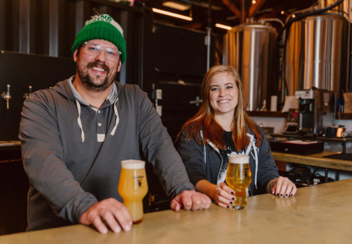 Mark Bjornstad and Hailey Von Wald of Drekker Brewing