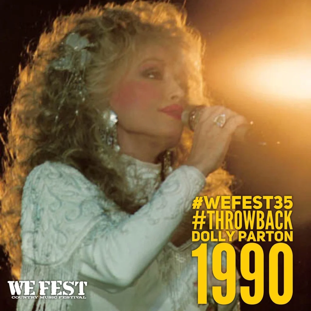 dolly parton wefest throwback 1