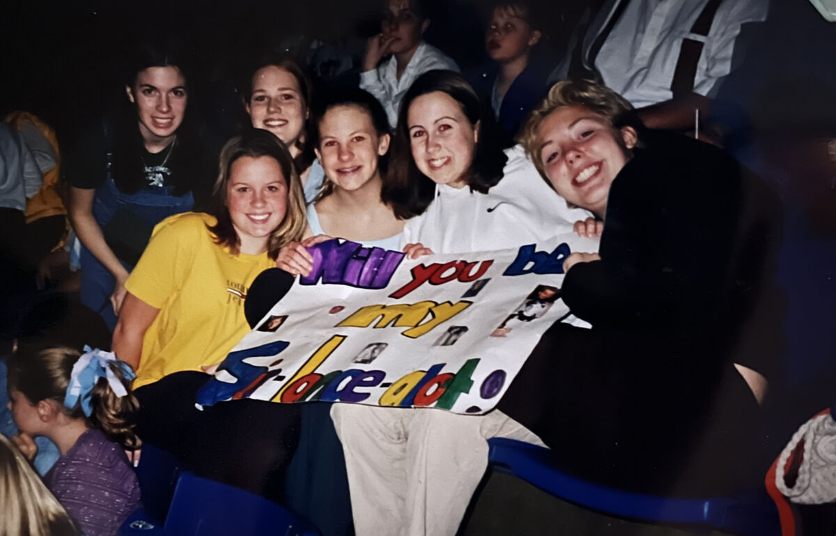 young group at a concert