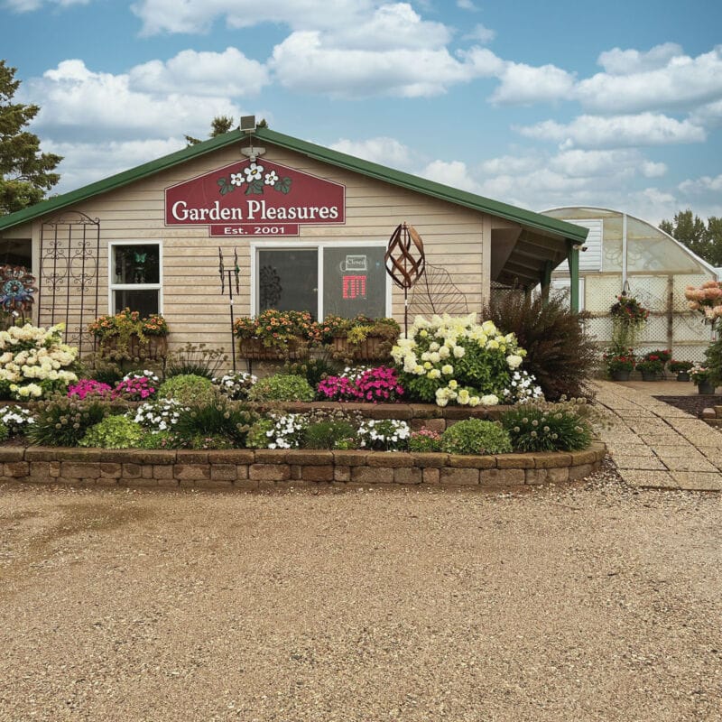 outside view of gbuilding garden pleasures