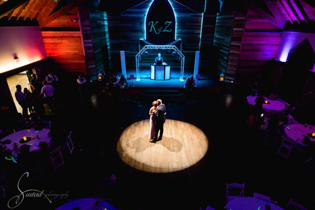 inside wedding reception venue