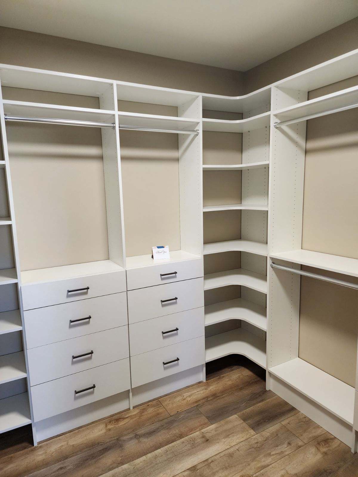 redone closet in home bigger