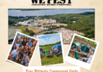 Campground and group photos at WE Fest campsites collaged together with text at bottom: Your Ultimate Campground Guide.