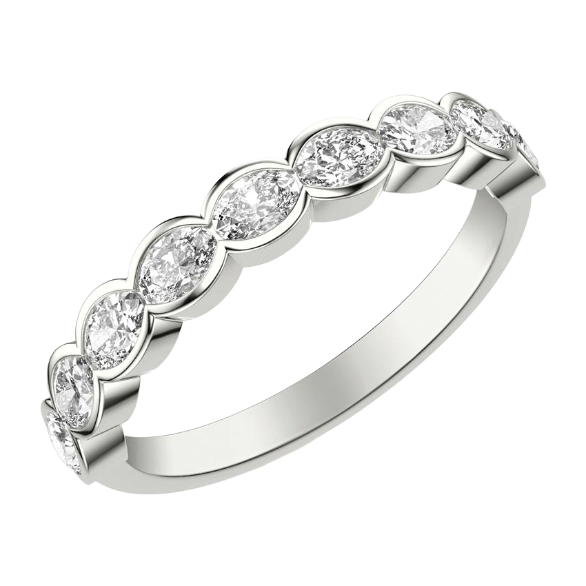 oval diamond band