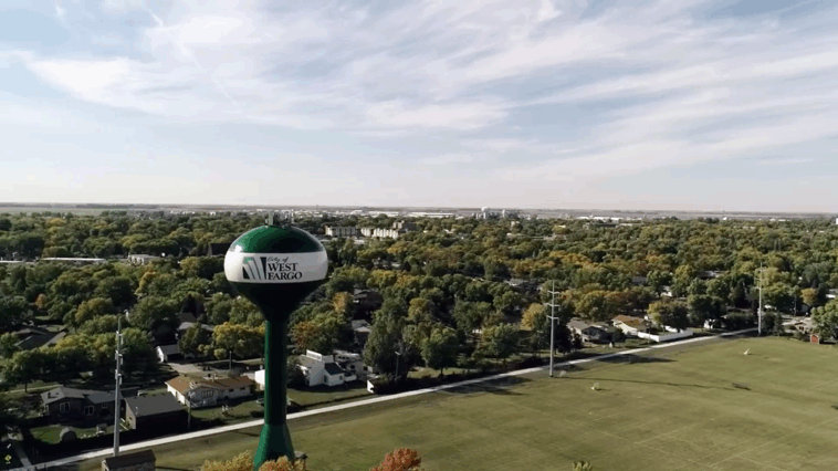west fargo water tower